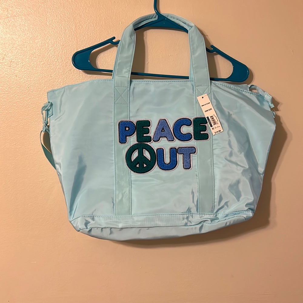 NEW No Boundaries Women’s Peace Out Tote Bag